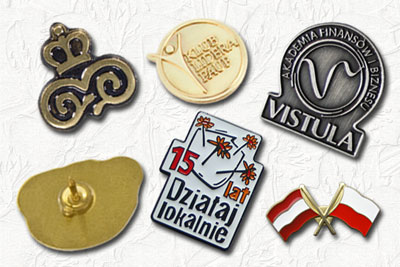 Pinsy metalowe indywidualne kształty producent, pinsy reklamowe firmowe 